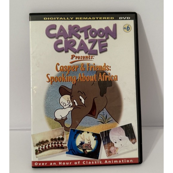 Cartoon Craze Vol. 6 Presents:  Casper DVD Spooking About Africa-Animation - Picture 1 of 8